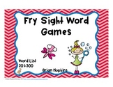 Fry Sight Word Board Games - No Prep  300 Word List