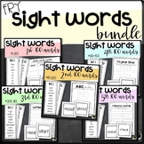 Fry Sight Word Bundle: First 500 Words- lists, bookmarks, 