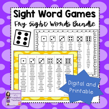 Preview of Fry Sight Word Bundle | Sight Word Games | Words 1-1000