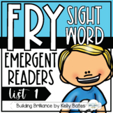 Fry Sight Word Emergent Readers List One