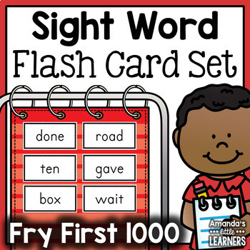 Preview of Sight Word Flashcard Bundle - Fry First 1000