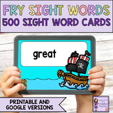 Fry Sight Word Flash Cards Printable and Digital | First 5