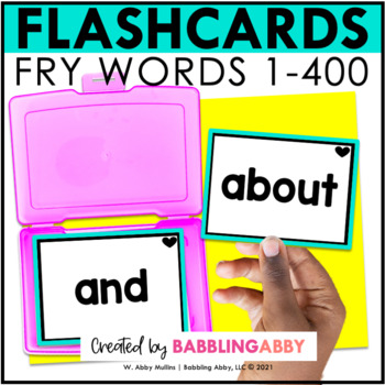 Preview of Fry Sight Word Flashcards 1-400 - Taskcards - Science of Reading RTI Phonics