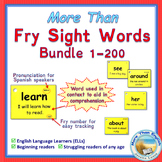 More Than SIGHT WORDS for Fluency AND Comprehension 1-200 Bundle