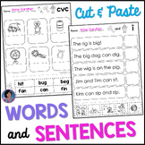 Reading CVC Words & Simple Sentences: Picture Matches and 