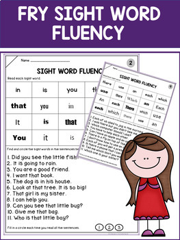 fry sight words we