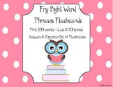 Fry Sight Word Phrases Flashcards (ALL WORDS)