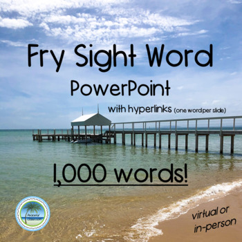 Preview of Fry Sight Word Hyperlinked PowerPoint - 1,000 words