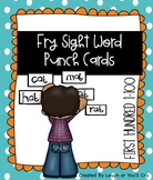 Fry Sight Word Practice Punch Cards First Hundred (1-100)