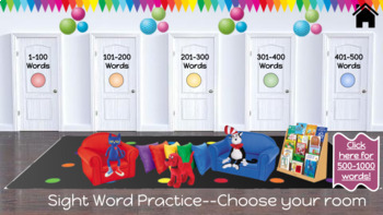 Preview of Fry Sight Word Practice Room