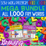 Fry Sight Word Program  MEGA Bundle ALL 1,000  Lists  Asse