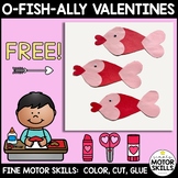 *FREE* O-Fish-Ally Valentine's Craft - Color Cut Glue - He