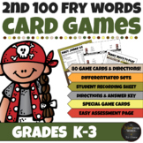 Fry Sight Words 101-200 Card Game Bundle - Pirate Themed
