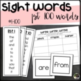 Fry Sight Words- 1st 100- EDITABLE | List | Bookmarks | Fl