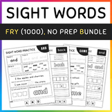 Fry Sight Words Bundle: 1-1000, Sight Words Worksheets & Activities, [SET 1 & 2]