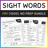 Fry Sight Words Bundle: 1-1000, Sight Words Worksheets & Activities, [SET 1 & 3]