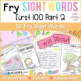 Fry Sight Word 1st 100 List Activities, Coloring Sheets, A