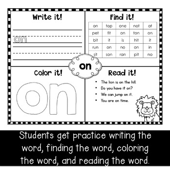 Fry Sight Words : First 100 Printables by K is for Kinderrific | TpT
