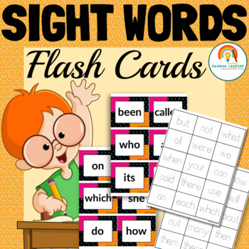 Sight Word Wall | Frys First 100 Sight Words by Rainbow Lessons | TpT