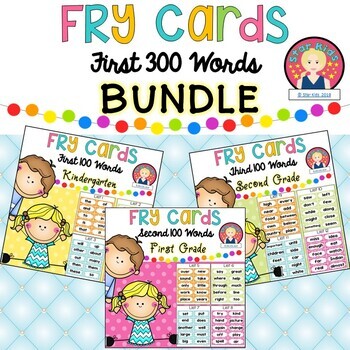 Preview of Fry Sight Words K-2 Bundle