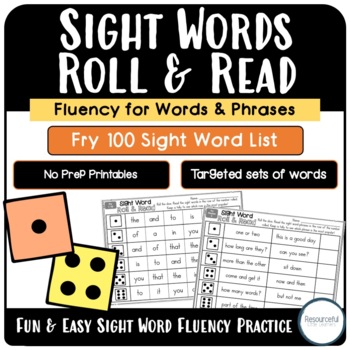 Teacher Made Fluency Center Game Roll & Read Second Grade Fry Sight Word Phrases 