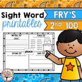 Fry Sight Words : Second 100 Printables