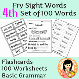 Fry Sight Words Set 4: Flashcards & Worksheets for Reading