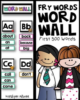 Preview of Fry Sight Words - Word Wall - 300 Words