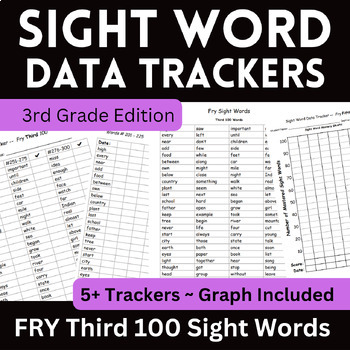 Preview of Sight Word Data Tracker: 3rd Grade Edition