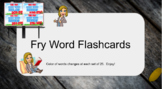 Fry Third 100 Word Flashcards with links to YouTube videos