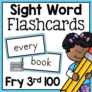 Preview of Fry Third Hundred Sight Word Flashcards