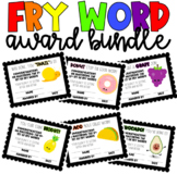 Fry Word Awards 1-12