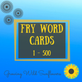 Fry Word Cards 1 - 500