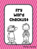 Fry Word Checklist