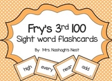 Fry Word Flashcards - 3rd 100