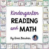 Kindergarten Reading & Math Resources: PDF & Digital {ESL, RTI}