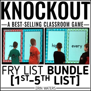 Preview of Fry Word Games - All 5 Fry Lists - Knockout