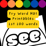 Fry Word List Hats | The first 100
