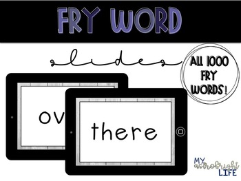 Preview of Fry Word Powerpoint (All 1,000 words!)