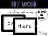 Fry Word Powerpoint (All 1,000 words!)