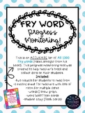 Fry Sight Word Progress Monitoring- All 1000 Fry Words BUNDLE