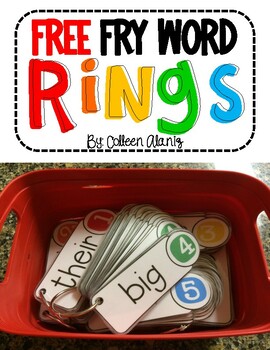 Preview of Fry Word Rings (First 300 Words)