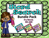 Fry Word Search Bundle (Sets 4, 5, 6 ~ Words 301 - 600)