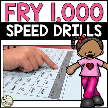 Preview of Sight Word Practice Speed Drills Assessment and Fluency ALL 1,000 Words