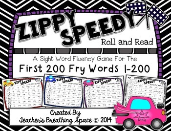 Preview of Fry Words 1-200  |  Roll And Read Sight Word Fluency Game