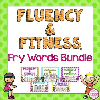 Preview of Fry Words (1-500) Fluency & Fitness® Brain Breaks BUNDLE
