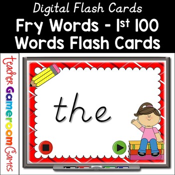 Preview of Fry Words - 1st 100 Words - Flash Card Set