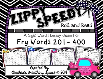 Preview of Fry Words 201-400  |  Roll & Read Sight Word Fluency Game