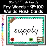 Fry Words - 9th 100 Words - Flash Card Set