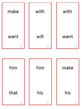 Preview of Fry Sight Words Dominoes List 3